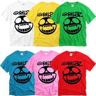 Gorillaz X ray skull rap hip hop rock 8 colors t shirt