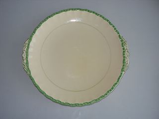 Grindley & Co. Ltd. Cream Almond & Green Small Handled Platter c 