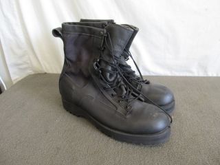 Wellco Military Combat Boots 11.5 R Black Army Surplus Jungle