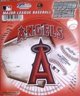 Anaheim Angels 4 Round Decal Bumper Sticker Emblem Baseball CLR LA 