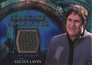 STARGATE ATLANTIS 3 & 4 COSTUME CARD LUCIS LAVIN JACKET