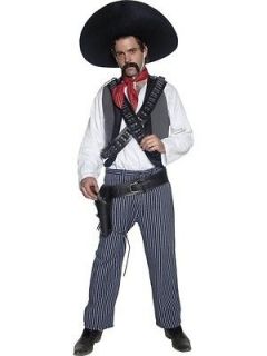   Authentic Mexican Bandit Amigo Outfit Fancy Dress Costume Mens Male