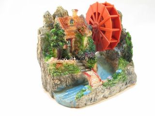   Resin Waterwheel House Bubble Decoration/Orn​ament SHIP FROM USA