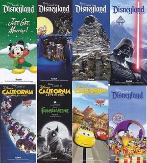 Disneyland Park Map Guide California Adventure DLR DCA Disney Mickey 