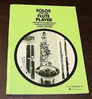 SOLOS FOR THE FLUTE PLAYER WITH PIANO ACCOMPANIMENT MUSIC BOOK SET 