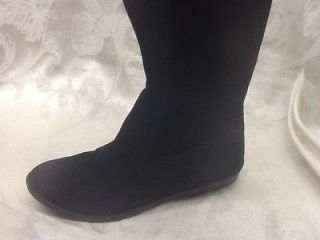 Nine West EVERMORE Mid Calf Boots Womens Black Suede Size 7.5 NIB 