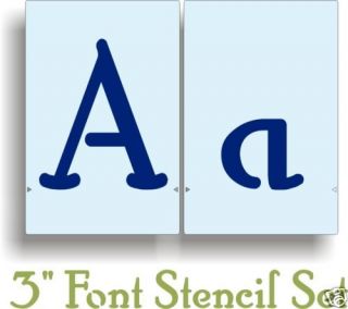 Hobby Horse Font Stencil Wall Letter Alphabet F342