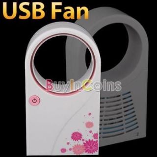   Handheld Usb Mini Air Conditioner Desktop Fan No Leaf Fan Cooler