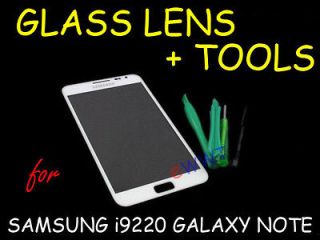 White Front Screen Glass Lens +Tools for Samsung i9220 Galaxy Note 