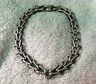 Hector Aguilar Vintage Mexican Sterling Silver V Pattern Chain 