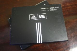 2012 Adidas Trophy 2.0 Buckle in Matte Black 3 Strips Mark