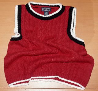 CHILDRENS PLACE Girls/Boys Cableknit Sweater Vest. School cool 