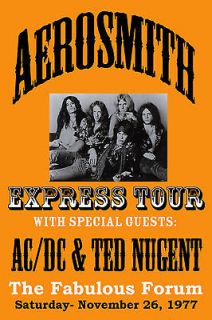 Aerosmith with AC/DC & Ted Nugent at the Los Angeles Forum Concert 