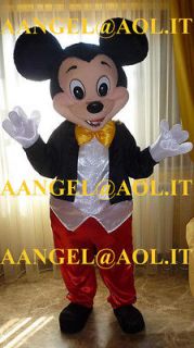 ADULT DELUXE MICKEY MOUSE MASCOT COSTUME FANCY DRESS PARTY MASK FREE 