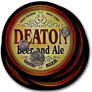 Deaton s Beer & Ale Coasters   4 Pack