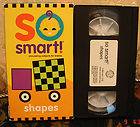 SO SMART Shapes Video Stimulating Wonderful Vhs 6 months to 4 Years 