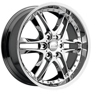   x10 AKUZA BLADE CHROME 6X135 W/ 35 ET (381240653+35C​) WHEELS RIMS