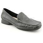Anne Klein AK Manny Womens Size 5.5 Black Leather Loafers Shoes
