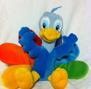 NBC Experience Peacock Rainbow Color Logo Mascot Plush Toy Stuffed 