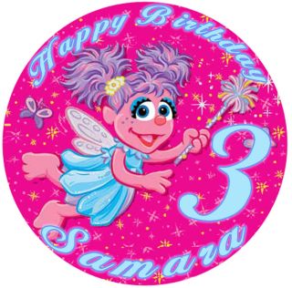 ABBY CADABBY Edible Birthday CAKE Image Icing Topper