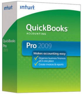 Intuit QuickBooks Pro 2009 (Retail)   Full Version for Windows 407418