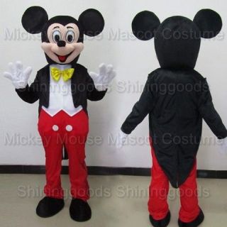 ADULT CARTOON MICKEY MOUSE COSTUME MASCOT PARTY COSTUME