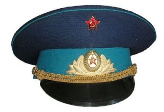 USSR Soviet Army Military Air Force Parade Uniform Visor Forage Peaked 