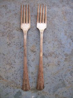 Vintage 1938 ONEIDA Ltd William A Rogers Sectional Lido Grille Forks 