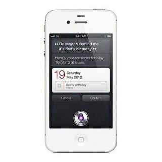 Verizon Apple iPhone 4S 16GB 3G Siri White Smartphone No Contract Used 
