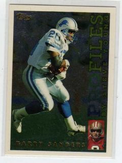 Barry Sanders 1995 Topps Profiles #10