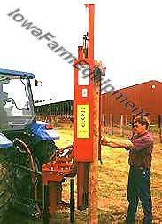 SHAVER HD 8, 30,000LBS FORCE, TRACTOR 3 PT HYDRAULIC POST DRIVER 