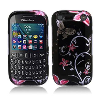 Butterfly Hard Snap On Cover Case Protector BlackBerry Curve 9310 9320 