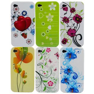6pcs New Pretty Classic Back Cover Case Skin Housing for Iphone 4 4S 