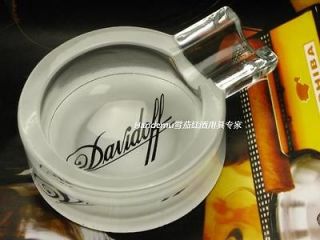 Cigar ashtray Crystal glass gift new Davidoff