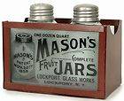 Primitive Mason 1858 Canning Fruit Jar S & P Shakers Unique Lockport 
