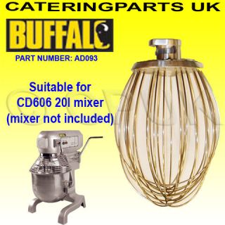   WHISK WHIP ATTACHMENT FOR BUFFALO CD606 20 LITRE COMMERCIAL MIXER