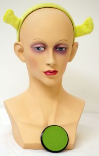   Face painting kit, GREEN Face paint & EARS Fancy Dress Accessory Kit