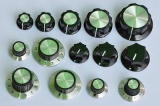 14 Types Knob Assortment Kit, for 1/4 Round Shaft Potentiometer 