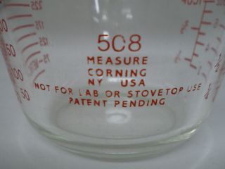 Pyrex 508 8 oz, Measuring Cup by Corning NY, USA