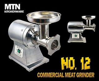  MTN Commercial 1HP Stainless Steel Electric Meat Sauage Grinder No #12