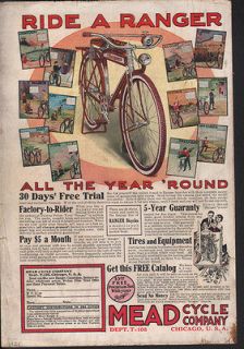 FA 1921 MEAD RANGER BICYCLE BIKE RIDE TRAVEL EXERCISE CHICAGO FITNESS 