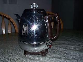   General Electric Automatic 9 Cup Pot Belly Percolator Coffee Maker