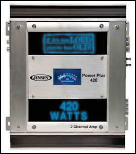 NEW Jensen Power Plus 420 WATT 2 Channel Amplifier AMP