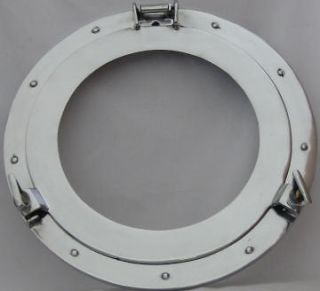 15 in Aluminum Porthole With Mirror Over 12 in Viewing when open