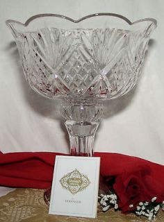 Shannon Ireland Collection Godinger Huge Cut Crystal Pedestal Bowl 