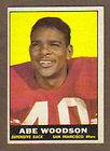 1956 Topps Football Joe Arenas Ed Brown Abe Woodson 49ers Bears Rams 