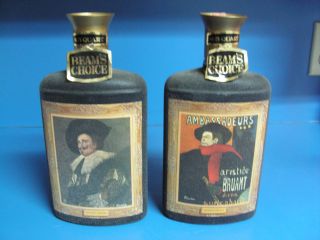   series Beams Choice Decanters Aristide Bruant & Laughing Cavalier VG