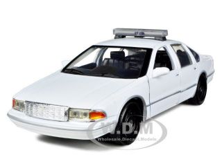   CAPRICE CLASSIC UNMARKED POLICE CAR WHITE 124 MOTORMAX 76438