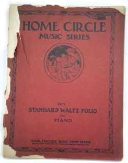 Home Circle Music Series No.3 Standard Waltz Folio For Piano/1912 Carl 