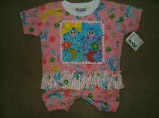 NEW * ZOODLES VINTAGE 1998 CAT KITTY OUTFIT ROMPER sz 6 months